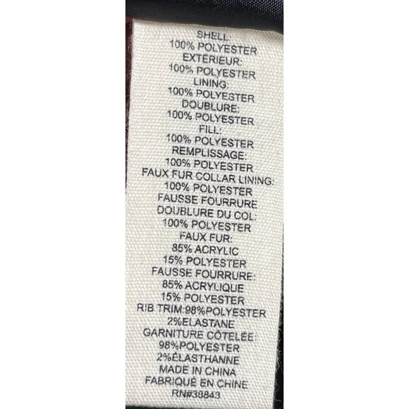 Maralyn & Me Womens Juniors Long Puffer Coat With Faux Fur Hood & Side Zippers - Picture 12 of 12